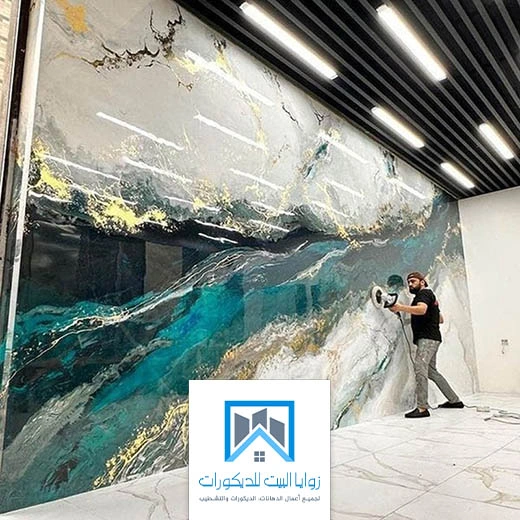 تركيب شبيه الرخام بجدة