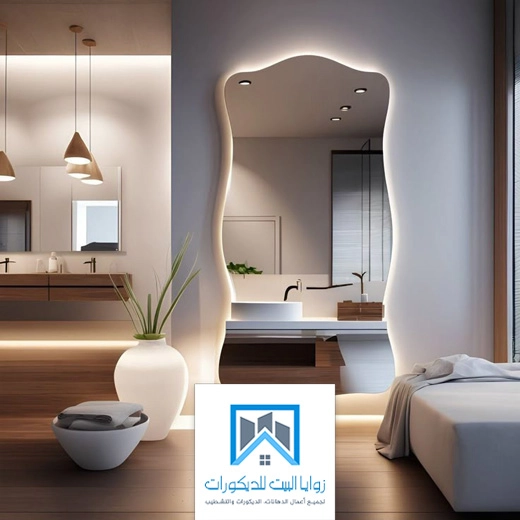 ديكور المرايا في غرف النوم بجده