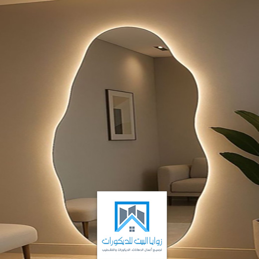 مرايا جدارية كبيرة بجده