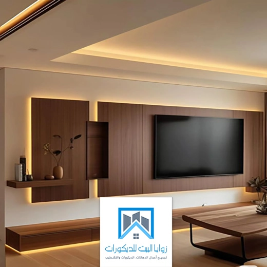 ديكورات شاشه خشب بجده