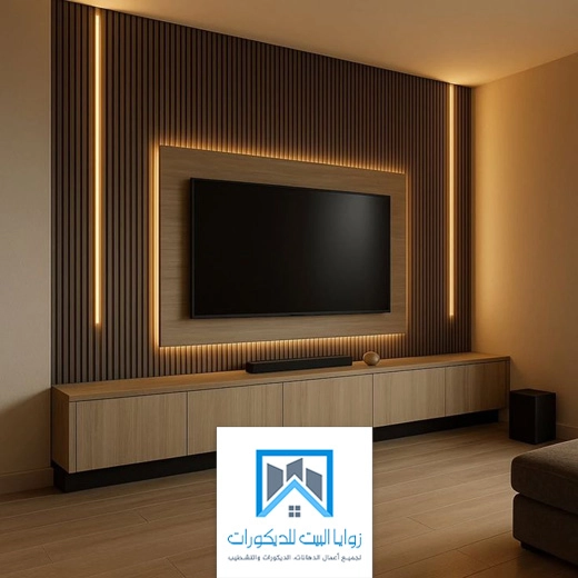 ديكورات شاشه خشب