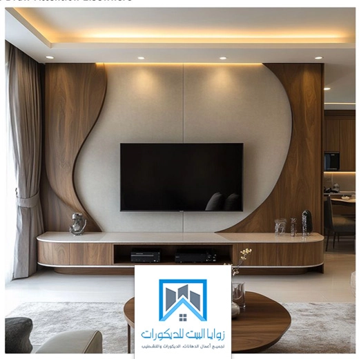 ديكورات حول شاشة التلفزيون جدة