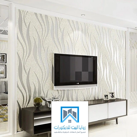 ورق جدران خلف التلفزيون