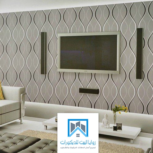 ورق جدران خلف التلفزيون